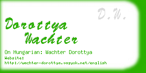 dorottya wachter business card